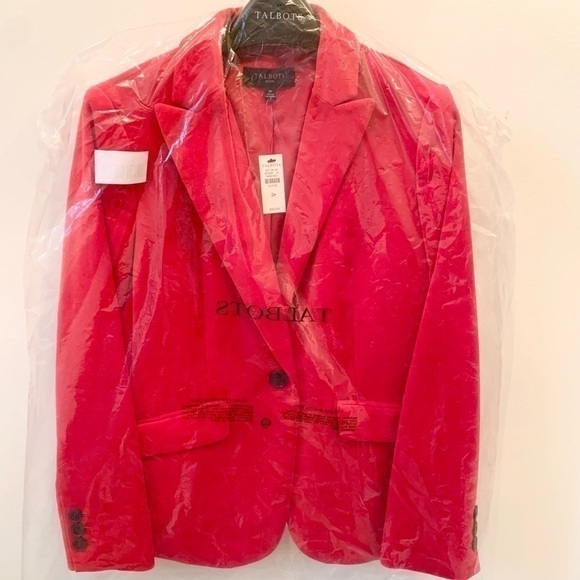 𝅺⭐️Talbots⭐️ Velvet Blazer Sz 2P - Picture 6 of 7